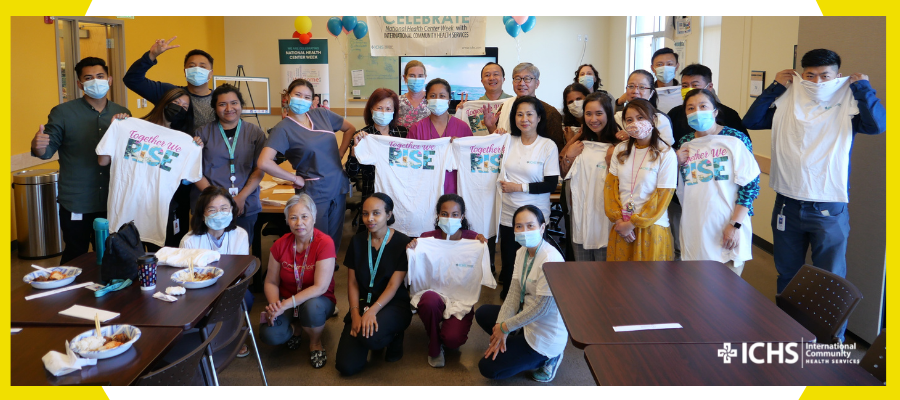 Photo of ICHS medical dental members standing together in clinic