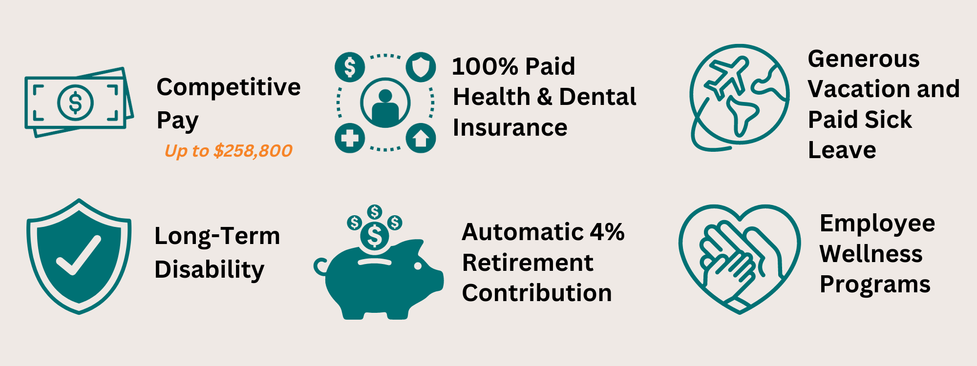 Benefits Graphic for COO Position