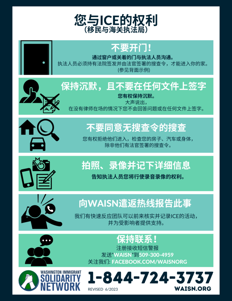 CHINESE (simplified) - (KYR) Know Your Rights With ICE