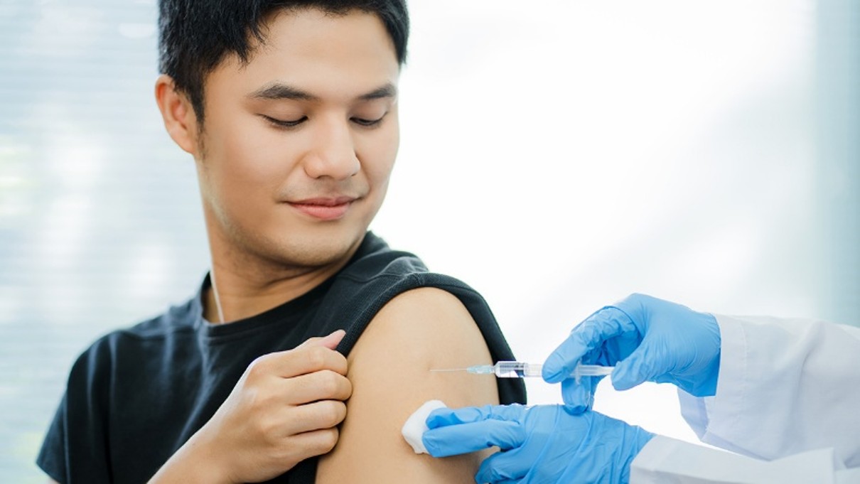 Photo of an individual receiving an immunization